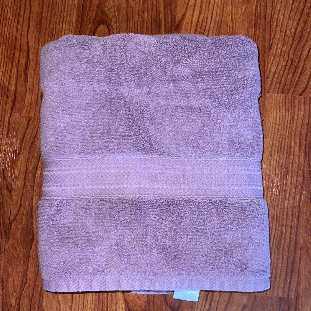 Canopy Purple Cotton Bath Towel